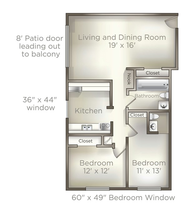 Two Bedroom House Floor Plans